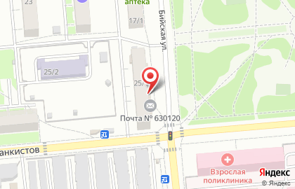 Супермаркет Магнит в Новосибирске на карте