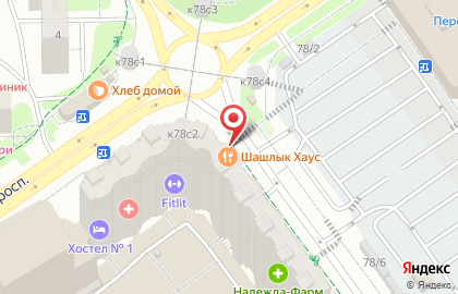 Цветочный магазин в Москве на карте