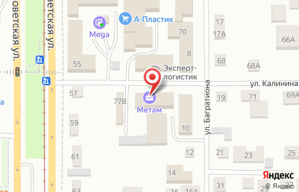 Метам в Ленинском районе на карте