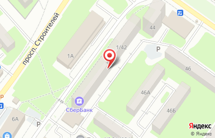 Постамат СберЛогистика, служба курьерской доставки на проспекте Строителей на карте