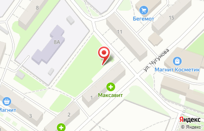 Сеть аптек, ОАО Бор Фармация на улице Чугунова на карте