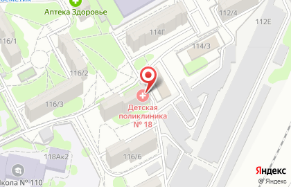 Детская городская поликлиника №18 в Ростове-на-Дону на карте