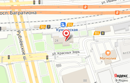 Кунцево, железнодорожная станция на карте
