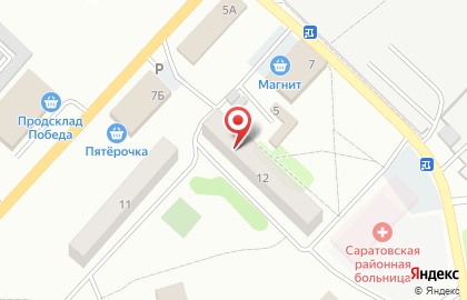Магазин цветов в Саратове на карте