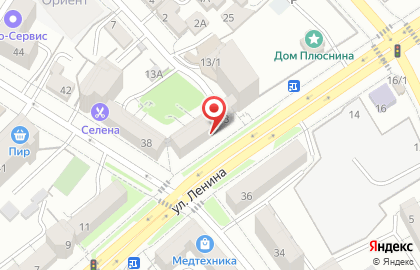 Красивый город на улице Ленина на карте