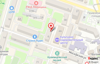 Страховая компания Росгосстрах на Московской улице на карте