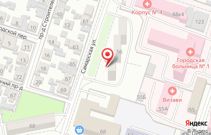 Медицинская компания Наука на Самарской улице на карте