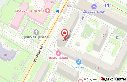 Студия коррекции фигуры Body Dream в Пролетарском районе на карте