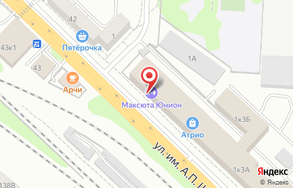 Спортивный клуб Максюта Юнион на проспекте Строителей на карте