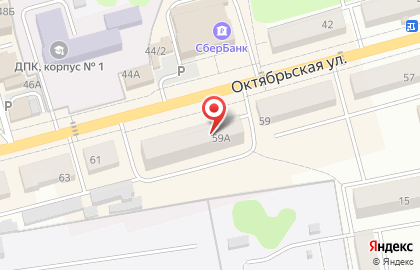 Банкомат Московский Индустриальный банк, филиал в г. Туле на Октябрьской улице, 59а в Донском на карте