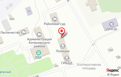 Отдел МВД России по Коченёвскому району Отдел ГИБДД на карте