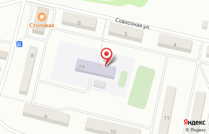 Детский сад №7 на Совхозной улице на карте