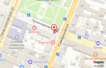 Магазин медицинских товаров для дома Домашний Доктор на улице Ленинградской на карте