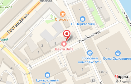 Орел, некоммерческое партнерство на карте