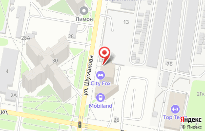 Сити Фокс Отель на карте