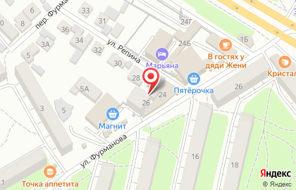 Магазин напитков Крепость в Ленинском районе на карте