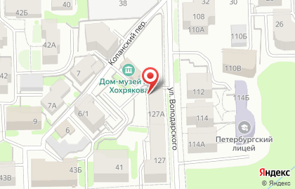 Центр детских товаров на улице Володарского на карте