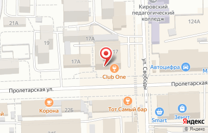 Парикмахерская Южанка на Пролетарской улице на карте
