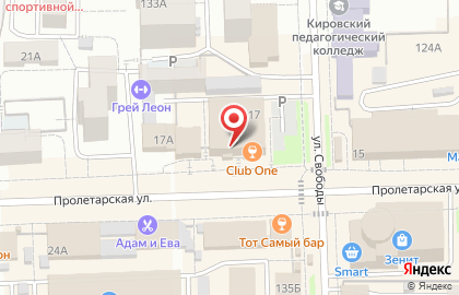 Парикмахерская Южанка на Пролетарской улице на карте