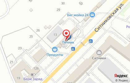 Магазин каминов и печей Печник на Ситниковской улице на карте
