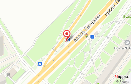 Указатель системы городского ориентирования №5730 по ул.Гагарина проспект, д.184 р на карте
