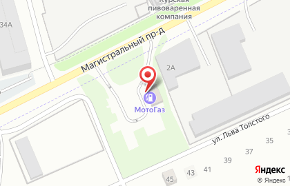 АЗС Мотогаз в Курске на карте