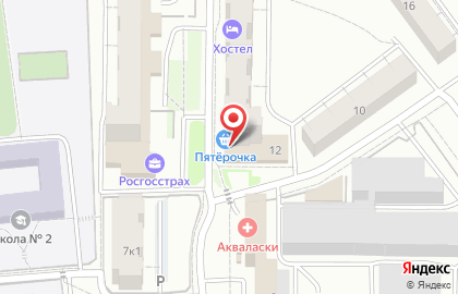 Универсам Пятёрочка на улице Афанасьева на карте