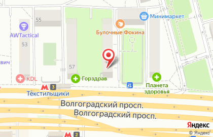 Кондитерский магазин Оникс на Волгоградском проспекте на карте