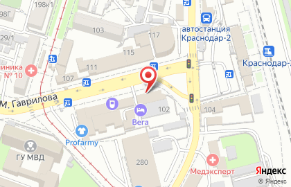 Магазин радиодеталей на улице Гаврилова на карте