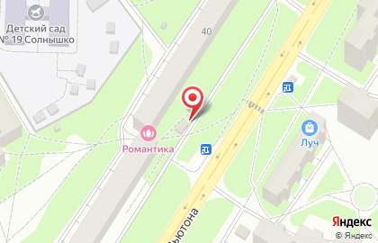 Продовольственный магазин в Фрунзенском районе на карте