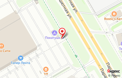 Пункт проката велосипедов, самокатов и роликов Покатушкин на Комендантском проспекте на карте