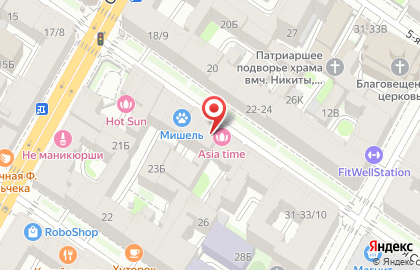 Массажный салон Asia time на метро Площадь Восстания на карте