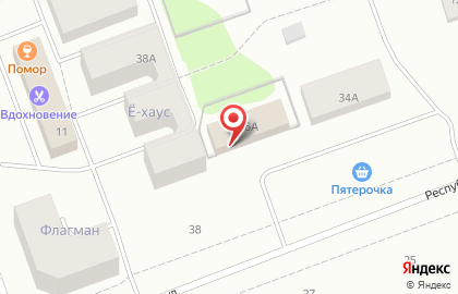 Управление Пенсионного фонда РФ в г. Северодвинске на Республиканской улице на карте