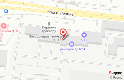 Стоматологическая поликлиника №3 в Тракторозаводском районе на карте