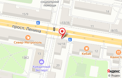 Кафе-кондитерская Север-Метрополь в Калининском районе на карте