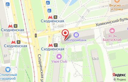 Салон связи МТС на Химкинском бульваре на карте