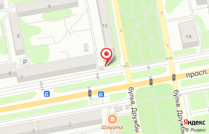 Продовольственный магазин в Старом Осколе на карте