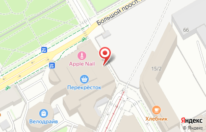 Супермаркет Prisma в Василеостровском районе на карте