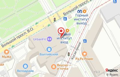 Банкомат Райффайзенбанк в Василеостровском районе на карте