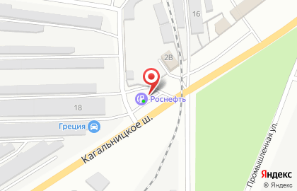 Роснефть на Кагальницком шоссе в Азове на карте