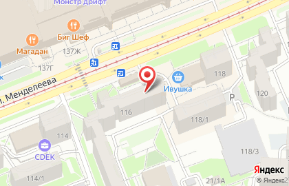 Ломбард Содружество на улице Менделеева на карте