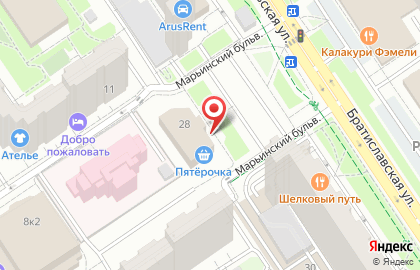Кафе-магазин Моремания в Москве на карте