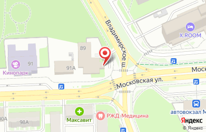 Супермаркет Пятёрочка на Московской улице на карте