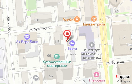 Хостел Гости в Красноярске на карте