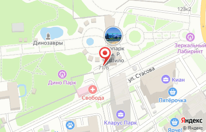 Автостоянка в Новосибирске на карте