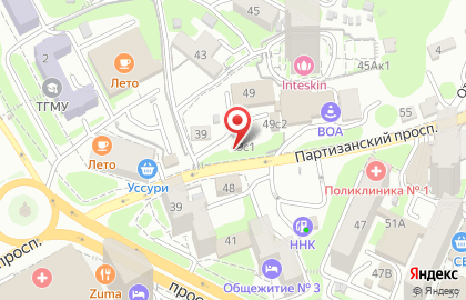 Кафе Эльза на Партизанском проспекте на карте