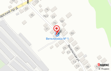 Ветеринарная клиника №1 в Белгороде на карте