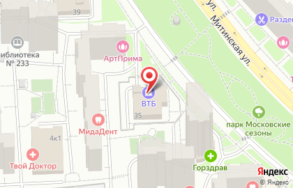 Северо-западного АО Муниципалитет Района Митино на карте