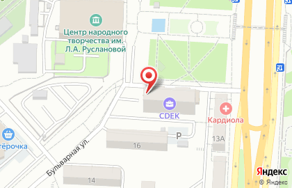 Супермаркет Гроздь на проспекте Строителей, 13 на карте