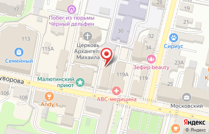 Военно-мемориальная компания на улице Суворова на карте